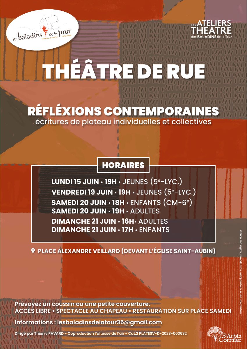 Affiche théâtre de rue 2026